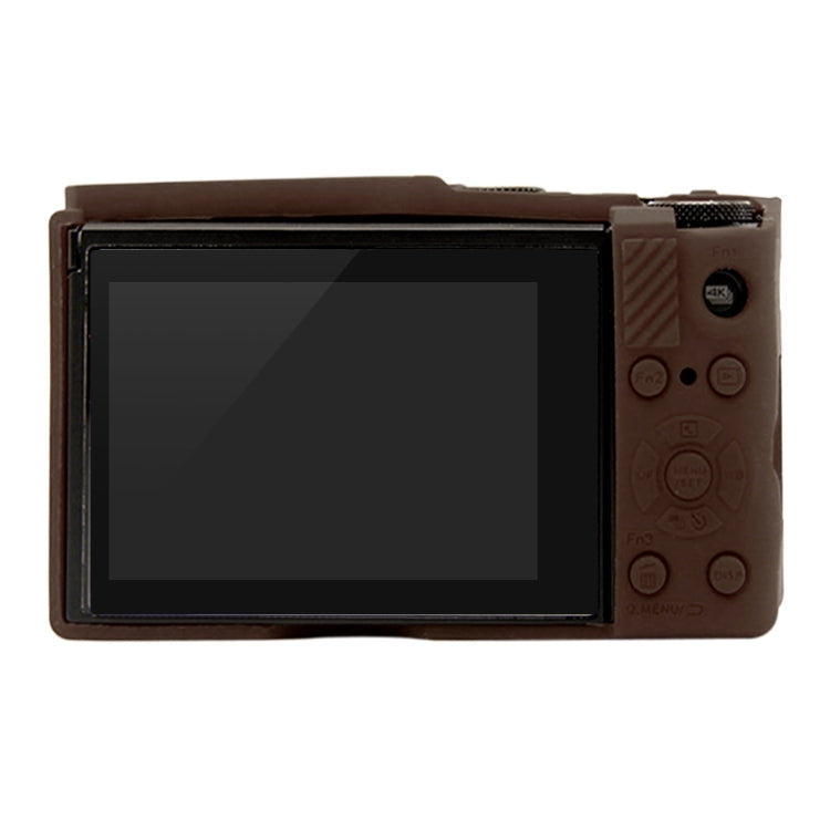 PULUZ Soft Silicone Protective Case for Panasonic Lumix  LX10(Coffee) - Protective Case by PULUZ | Online Shopping South Africa | PMC Jewellery | Buy Now Pay Later Mobicred