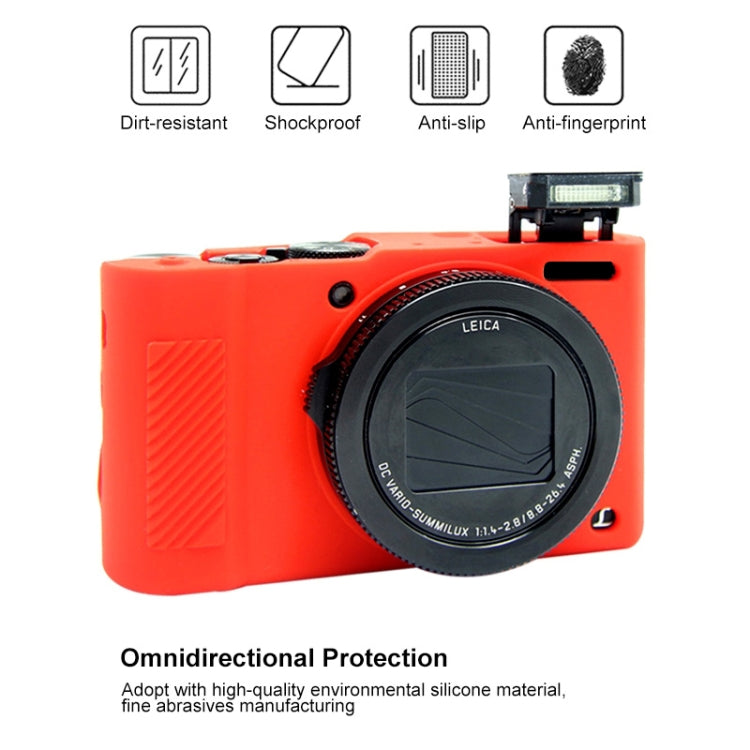 PULUZ Soft Silicone Protective Case for Panasonic Lumix  LX10(Red) - Protective Case by PULUZ | Online Shopping South Africa | PMC Jewellery | Buy Now Pay Later Mobicred
