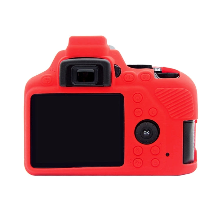 PULUZ Soft Silicone Protective Case for Nikon D3500(Red) - Protective Case by PULUZ | Online Shopping South Africa | PMC Jewellery | Buy Now Pay Later Mobicred