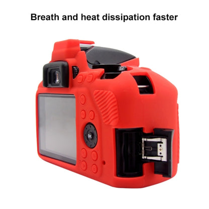 PULUZ Soft Silicone Protective Case for Nikon D3500(Red) - Protective Case by PULUZ | Online Shopping South Africa | PMC Jewellery | Buy Now Pay Later Mobicred