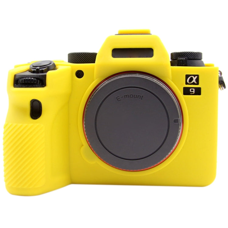 PULUZ Soft Silicone Protective Case for Sony ILCE-9M2/ Alpha 9 II / A92(Yellow) - Protective Case by PULUZ | Online Shopping South Africa | PMC Jewellery | Buy Now Pay Later Mobicred