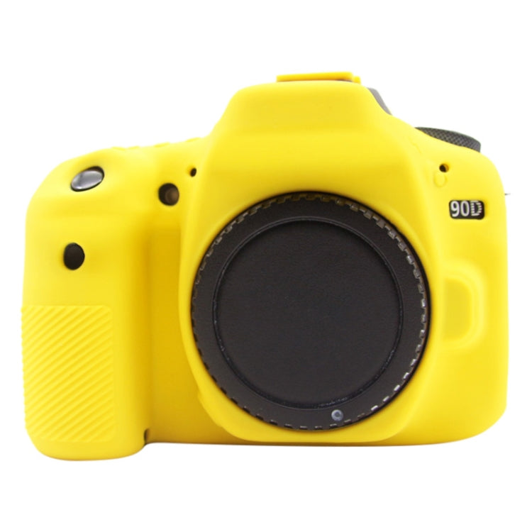 PULUZ Soft Silicone Protective Case for Canon EOS 90D(Yellow) - Protective Case by PULUZ | Online Shopping South Africa | PMC Jewellery | Buy Now Pay Later Mobicred