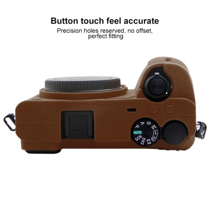PULUZ Soft Silicone Protective Case for Sony A6600 / ILCE-6600(Coffee) - Protective Case by PULUZ | Online Shopping South Africa | PMC Jewellery | Buy Now Pay Later Mobicred