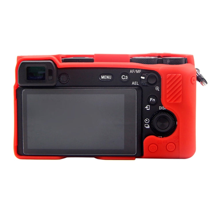 PULUZ Soft Silicone Protective Case for Sony A6600 / ILCE-6600(Red) - Protective Case by PULUZ | Online Shopping South Africa | PMC Jewellery | Buy Now Pay Later Mobicred