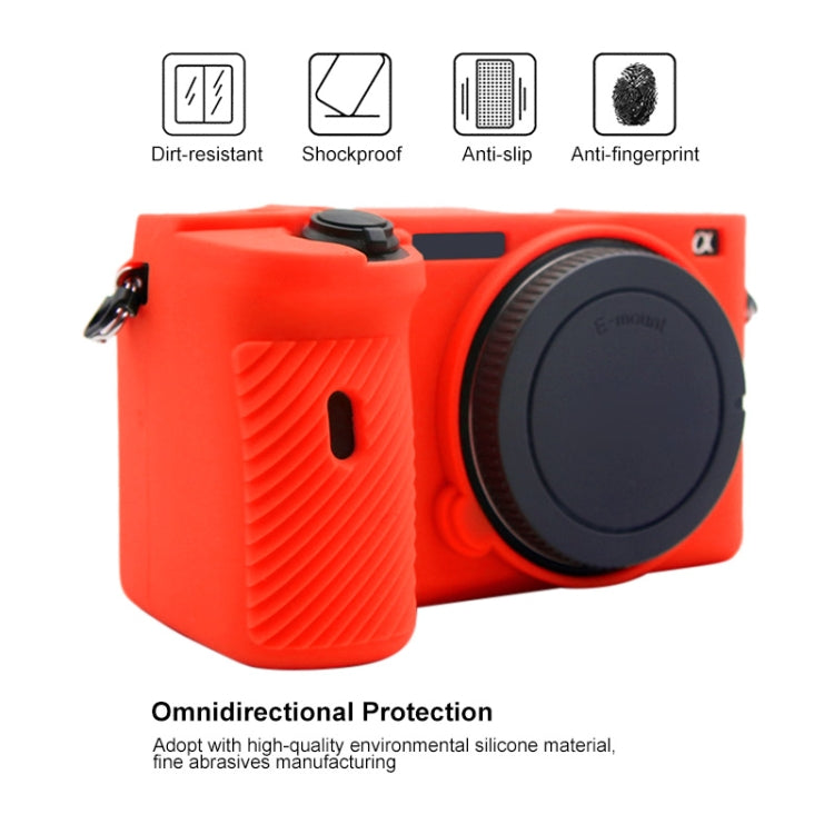 PULUZ Soft Silicone Protective Case for Sony A6600 / ILCE-6600(Red) - Protective Case by PULUZ | Online Shopping South Africa | PMC Jewellery | Buy Now Pay Later Mobicred