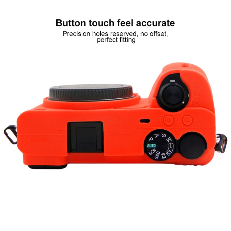 PULUZ Soft Silicone Protective Case for Sony A6600 / ILCE-6600(Red) - Protective Case by PULUZ | Online Shopping South Africa | PMC Jewellery | Buy Now Pay Later Mobicred