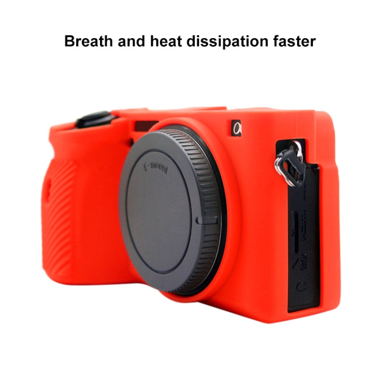 PULUZ Soft Silicone Protective Case for Sony A6600 / ILCE-6600(Red) - Protective Case by PULUZ | Online Shopping South Africa | PMC Jewellery | Buy Now Pay Later Mobicred