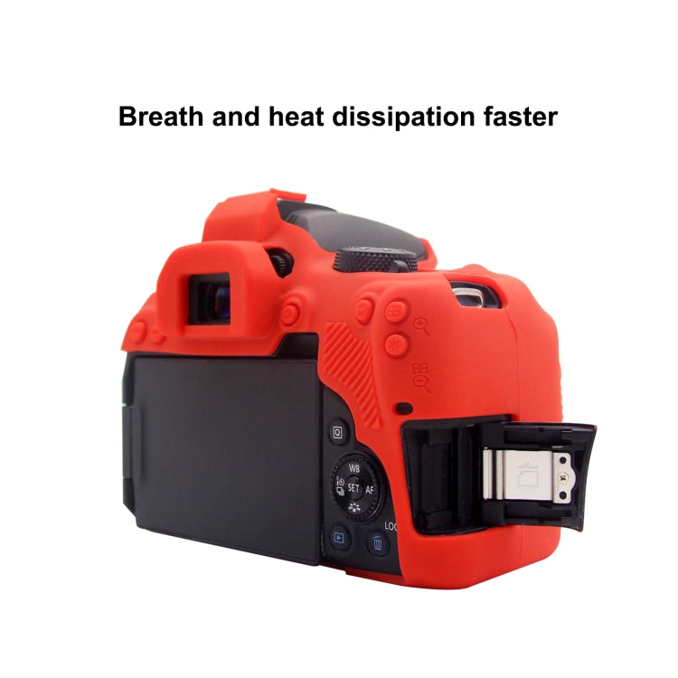 PULUZ Soft Silicone Protective Case for Canon EOS 850D(Red) - Protective Case by PULUZ | Online Shopping South Africa | PMC Jewellery | Buy Now Pay Later Mobicred