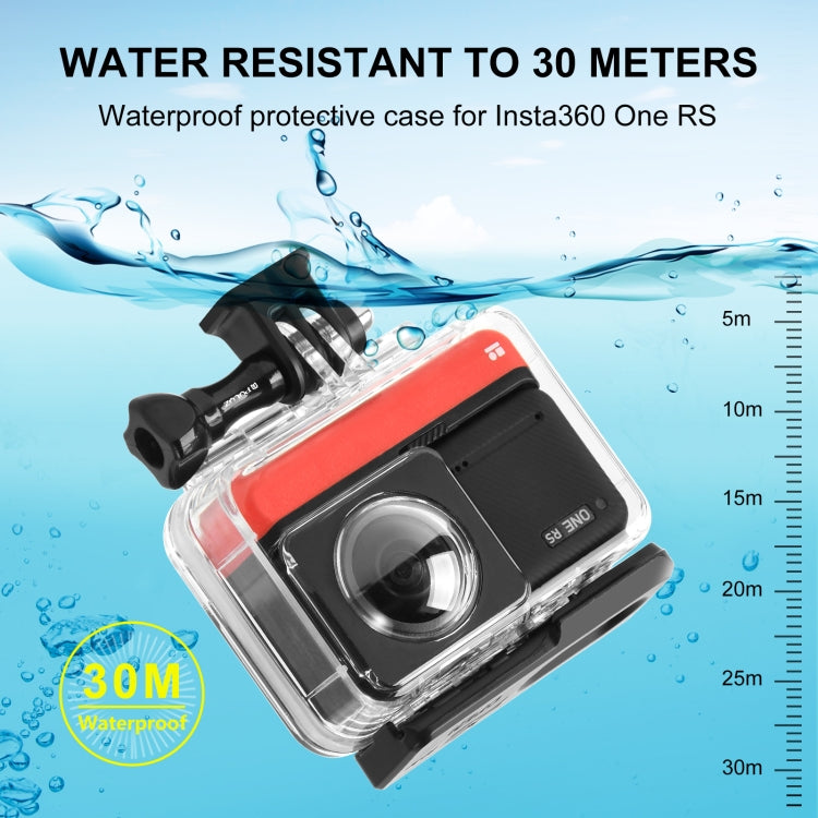 For Insta360 One RS 360 Edition PULUZ 30m Underwater Depth Diving Case Waterproof Housing - Case & Bags by PULUZ | Online Shopping South Africa | PMC Jewellery