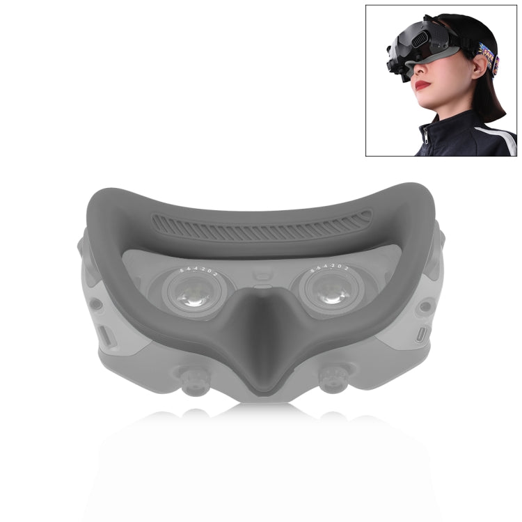 For DJI Avata Goggles 2 PULUZ Flying Eye Mask Silicone Protective Case (Grey) -  by PULUZ | Online Shopping South Africa | PMC Jewellery | Buy Now Pay Later Mobicred