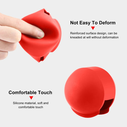 For Insta360 X3 / X4 PULUZ Invisible Dive Case Lens Guard Silicone Protective Cover (Red) - Len Accessories by PULUZ | Online Shopping South Africa | PMC Jewellery | Buy Now Pay Later Mobicred