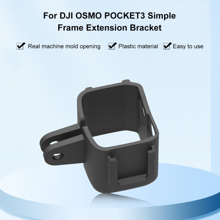 For DJI OSMO Pocket 3 PULUZ Protection Frame Cage Expansion Adapter Bracket (Black) - Mount & Holder by PULUZ | Online Shopping South Africa | PMC Jewellery