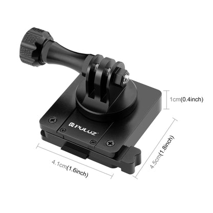 PULUZ Aluminum Quick Release Bracket NVG Helmet Mount for GoPro and Other Action Cameras (Black) - Helmet Mount by PULUZ | Online Shopping South Africa | PMC Jewellery | Buy Now Pay Later Mobicred