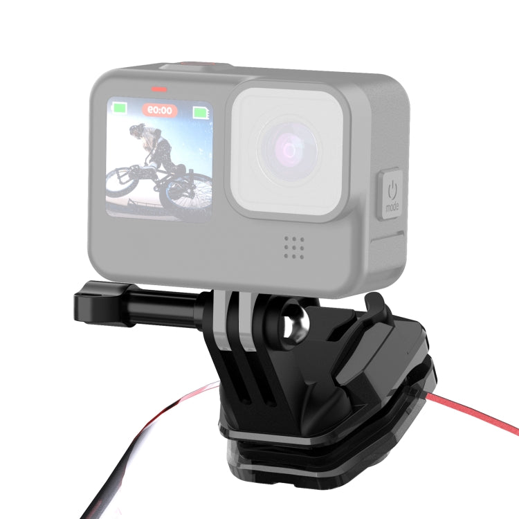 PULUZ Motorcycle Windshield Action Camera Mount Clip for GoPro Hero12 Black / DJI Osmo Action 4 / Insta360 X4 / Ace Pro and Other Action Cameras (Black) - Holder by PULUZ | Online Shopping South Africa | PMC Jewellery | Buy Now Pay Later Mobicred