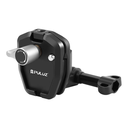 PULUZ Motorcycle Windshield Action Camera Mount Clip for GoPro Hero12 Black / DJI Osmo Action 4 / Insta360 X4 / Ace Pro and Other Action Cameras (Black) - Holder by PULUZ | Online Shopping South Africa | PMC Jewellery | Buy Now Pay Later Mobicred