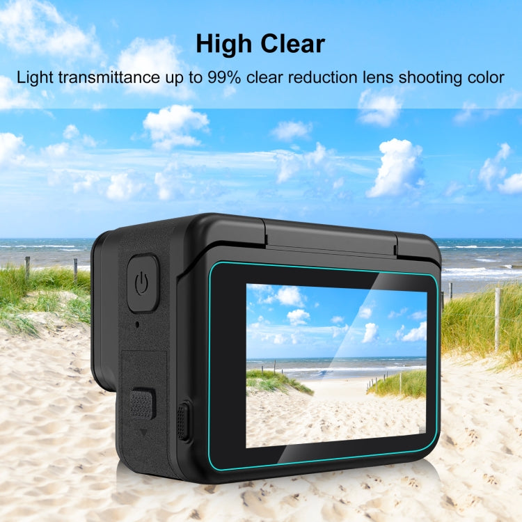 For Insta360 Ace Pro PULUZ 3 in 1 Rear & Front  Screen + Lens Tempered Glass Film (Transparent) - Protective Film & Stickers by PULUZ | Online Shopping South Africa | PMC Jewellery