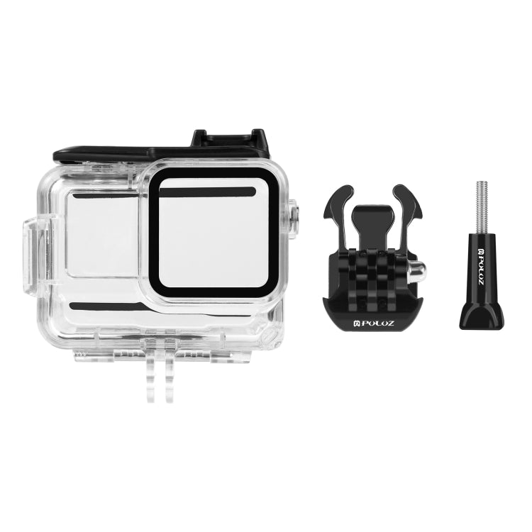 For Insta360 Ace Pro PULUZ 60m Underwater Waterproof Housing Case with Base Adapter & Screw (Transparent) - Case & Bags by PULUZ | Online Shopping South Africa | PMC Jewellery