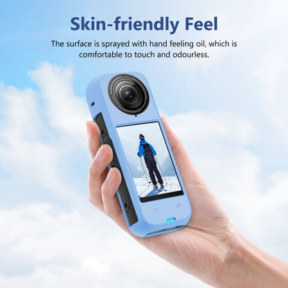 For Insta360 X4 PULUZ Full Body Dust-proof Silicone Protective Case (Blue) - Case & Bags by PULUZ | Online Shopping South Africa | PMC Jewellery | Buy Now Pay Later Mobicred