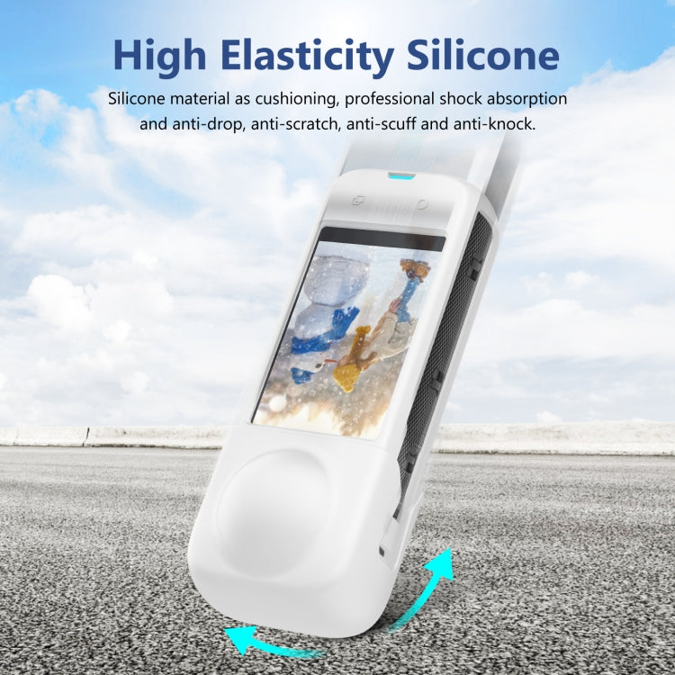 For Insta360 X4 PULUZ Full Body Dust-proof Silicone Protective Case (White) - Case & Bags by PULUZ | Online Shopping South Africa | PMC Jewellery | Buy Now Pay Later Mobicred