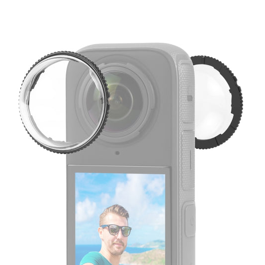 For Insta360 X4 PULUZ Rotation PC Lens Guard  Protective Cover (Transparent) - Len Accessories by PULUZ | Online Shopping South Africa | PMC Jewellery | Buy Now Pay Later Mobicred