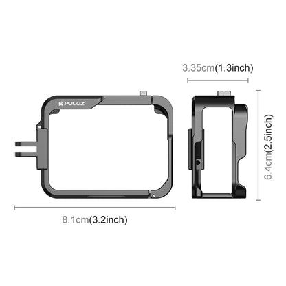 For Insta360 Ace Pro PULUZ Metal Protective Cage Adapter Frame (Black) - Mount & Holder by PULUZ | Online Shopping South Africa | PMC Jewellery | Buy Now Pay Later Mobicred