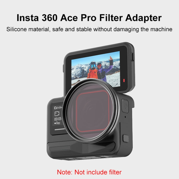 For Insta360 Ace Pro PULUZ Filter Holder Metal Protective Filter Frame (Black) -  by PULUZ | Online Shopping South Africa | PMC Jewellery | Buy Now Pay Later Mobicred