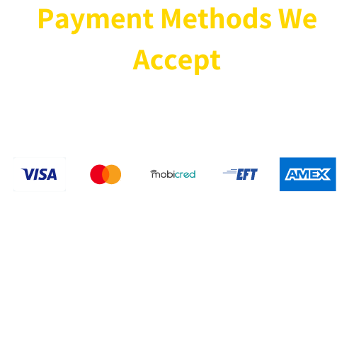 Payment Methods We Accept