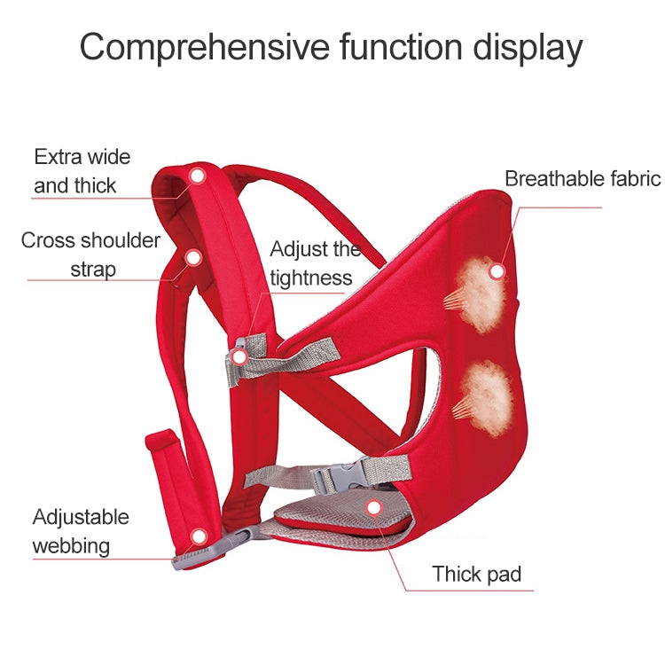 Multiposition Safety Baby Carrier Backpack(Red) - Baby Safety Backpack by PMC Jewellery | Online Shopping South Africa | PMC Jewellery | Buy Now Pay Later Mobicred