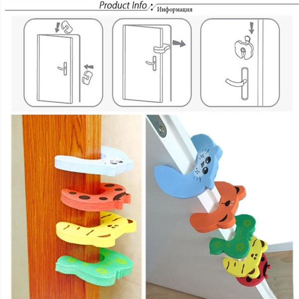 Cartoon Child Safety Gate Card / EVA Door Stopper(Green) - Safety Equipment by PMC Jewellery | Online Shopping South Africa | PMC Jewellery | Buy Now Pay Later Mobicred