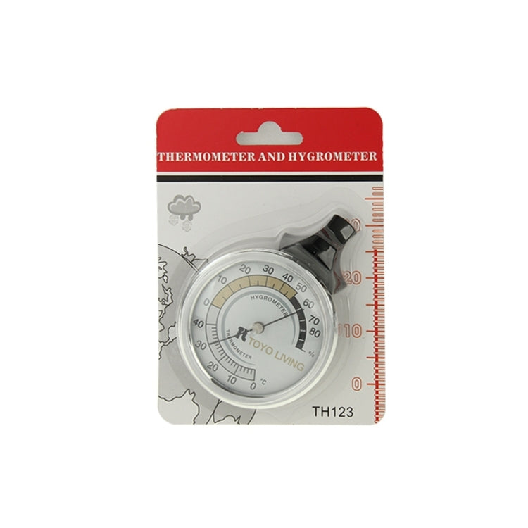 Indoor Thermometer and Hygrometer (TH123)(Silver) - Indoor Thermometer by PMC Jewellery | Online Shopping South Africa | PMC Jewellery | Buy Now Pay Later Mobicred