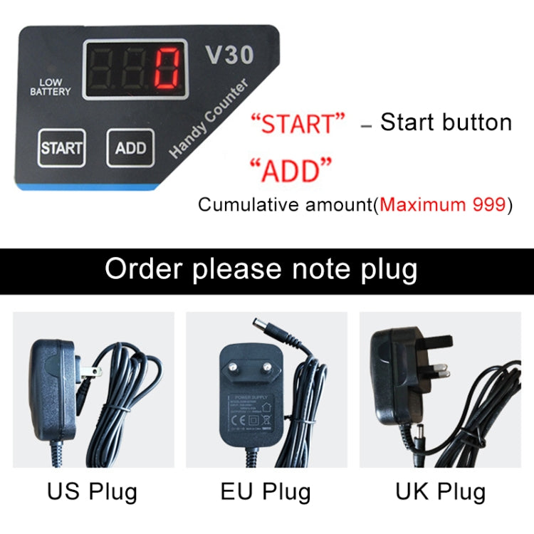 V30 Mini Portable Multi Paper Currency Counting Money Counter, US Plug - Others by PMC Jewellery | Online Shopping South Africa | PMC Jewellery