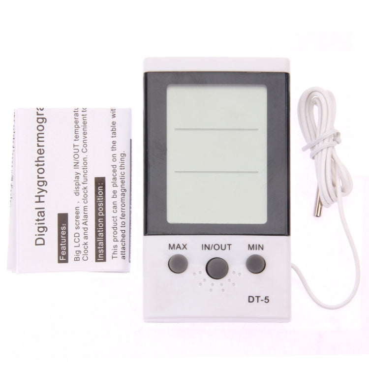 Digital Hygrothermograph, Thermo-hygrometer DT-5 - Other by PMC Jewellery | Online Shopping South Africa | PMC Jewellery | Buy Now Pay Later Mobicred