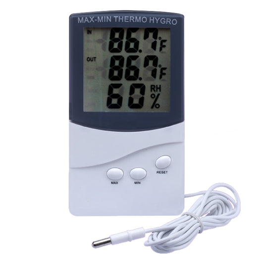 Indoor Thermometer with Hygrometer(White) - Indoor Thermometer by PMC Jewellery | Online Shopping South Africa | PMC Jewellery | Buy Now Pay Later Mobicred