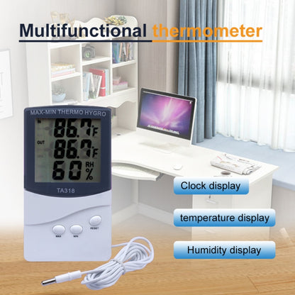 Indoor Thermometer with Hygrometer(White) - Indoor Thermometer by PMC Jewellery | Online Shopping South Africa | PMC Jewellery | Buy Now Pay Later Mobicred