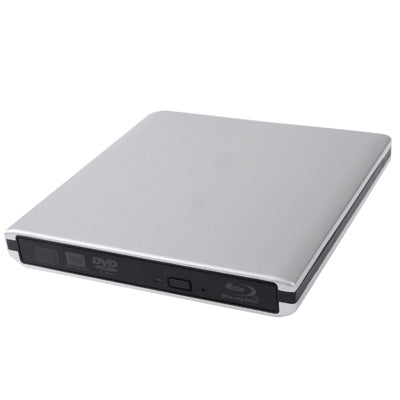 USB 3.0 Aluminum Alloy Portable DVD / CD Rewritable Blu-ray Drive for 12.7mm SATA ODD / HDD, Plug and Play(Silver) - Rewritable Drive by PMC Jewellery | Online Shopping South Africa | PMC Jewellery | Buy Now Pay Later Mobicred