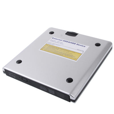 USB 3.0 Aluminum Alloy Portable DVD / CD Rewritable Blu-ray Drive for 12.7mm SATA ODD / HDD, Plug and Play(Silver) - Rewritable Drive by PMC Jewellery | Online Shopping South Africa | PMC Jewellery | Buy Now Pay Later Mobicred