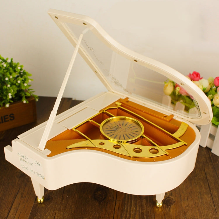 Mechanical Classical Ballerina Girl Dancer the Piano Music Box(White) - Music Box by PMC Jewellery | Online Shopping South Africa | PMC Jewellery | Buy Now Pay Later Mobicred