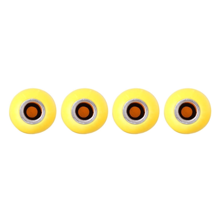 Universal 8mm Smiling Face Pattern Ball Style Plastic Car Tire Valve Caps, Pack of 4 - Tire Valve Caps by PMC Jewellery | Online Shopping South Africa | PMC Jewellery | Buy Now Pay Later Mobicred