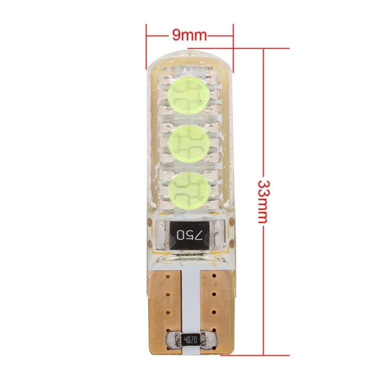 10 PCS T10 3W 300LM Silicone 6 LED SMD 5050 Car Clearance Lights Lamp, DC 12V - Clearance Lights by PMC Jewellery | Online Shopping South Africa | PMC Jewellery | Buy Now Pay Later Mobicred