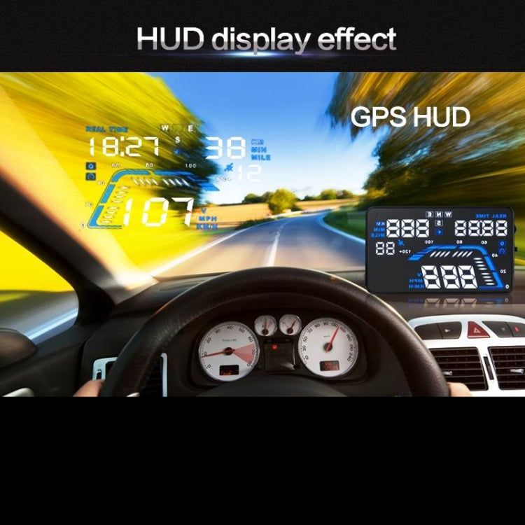 Q7 5.5 inch Car GPS HUD Vehicle-mounted Head Up Display Security System, Support Speed & Real Time & Altitude & Over Speed Alarm & Satellite Number, etc. - Head Up Display System by PMC Jewellery | Online Shopping South Africa | PMC Jewellery | Buy Now Pay Later Mobicred