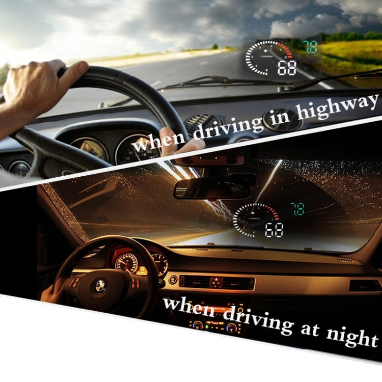 X6 3.5 inch Car OBDII / EUOBD HUD Vehicle-mounted Head Up Display Security System, Support Speed & Water Temperature & Speed Alarm & Fuel Consumption & Battery Voltage, etc. - Head Up Display System by PMC Jewellery | Online Shopping South Africa | PMC Jewellery | Buy Now Pay Later Mobicred