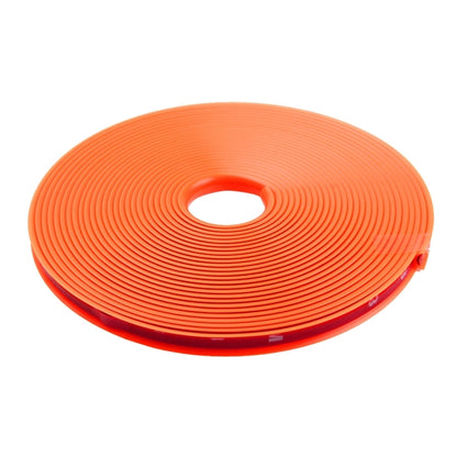 Universal Decorative Scratchproof Stickup 8M Flexible Car Wheel Hub TRIM Mouldings Decoration Strip(Orange) - Decorative Strip by PMC Jewellery | Online Shopping South Africa | PMC Jewellery