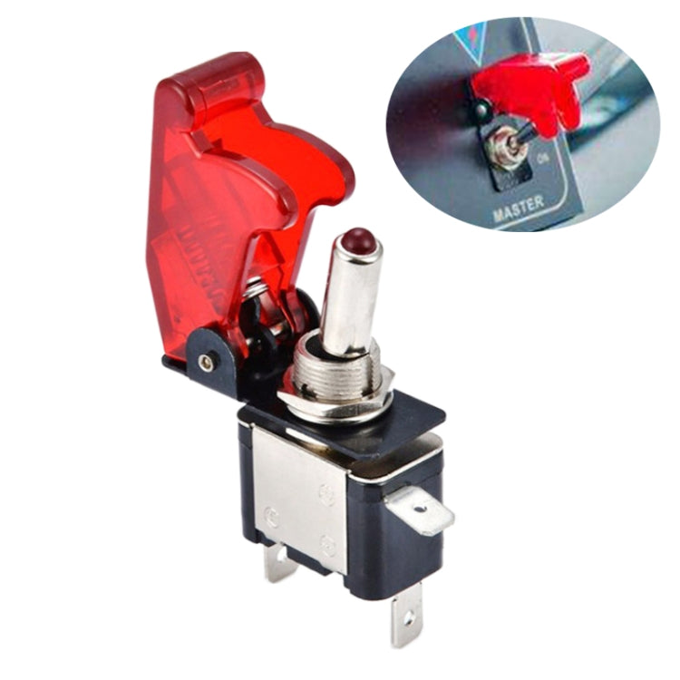 Flip Cover Nitrous Arming Switch with Red LED Indicator (Vehicle DIY), Red - Car Switches by PMC Jewellery | Online Shopping South Africa | PMC Jewellery