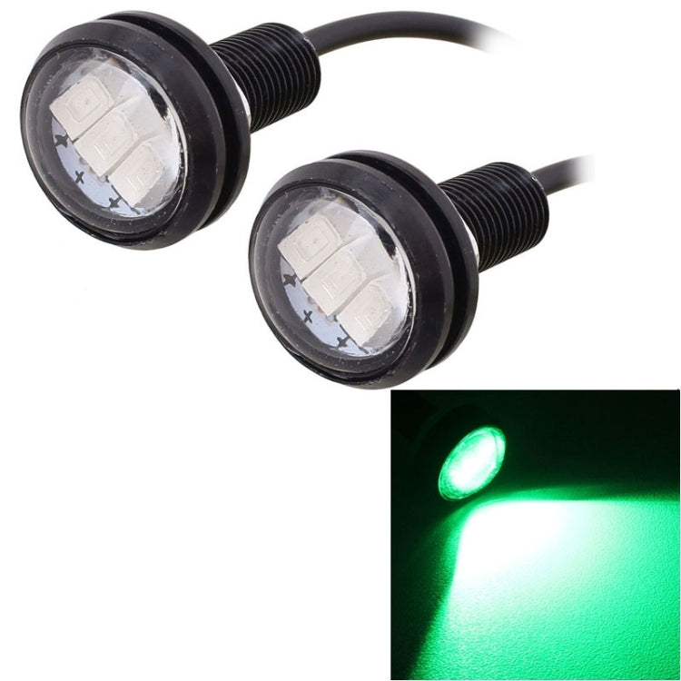 2 PCS MZ 22.5mm 1.5W 150LM Green Light 3 LED SMD 5630 Spotlight Eagle Eye Light Daytime Running Light for Vehicles - Eagle Eye Lamps by PMC Jewellery | Online Shopping South Africa | PMC Jewellery | Buy Now Pay Later Mobicred