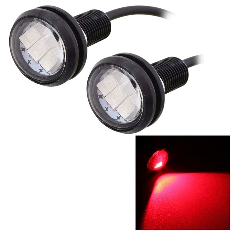 2 PCS MZ 22.5mm 1.5W 150LM Red Light 3 LED SMD 5630 Spotlight Eagle Eye Light Daytime Running Light for Vehicles - Eagle Eye Lamps by PMC Jewellery | Online Shopping South Africa | PMC Jewellery | Buy Now Pay Later Mobicred