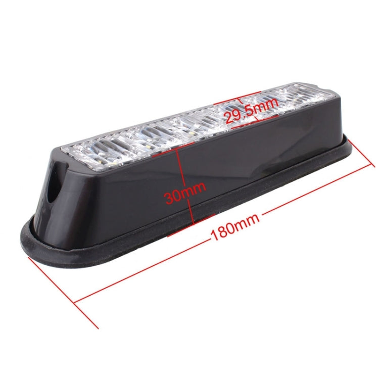 18W 1080LM 6-LED Blue Light Wired Car Flashing Warning Signal Lamp, DC 12-24V, Wire Length: 90cm - Warning Lights by PMC Jewellery | Online Shopping South Africa | PMC Jewellery | Buy Now Pay Later Mobicred