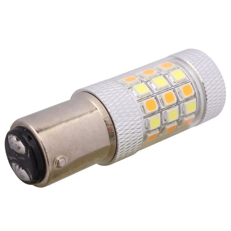 1157/BAY15D 8W 420LM White + Yellow Light 42 LED 2835 SMD Car Brake Light Steering Light Bulb, DC 12V - Brake Lights by PMC Jewellery | Online Shopping South Africa | PMC Jewellery | Buy Now Pay Later Mobicred