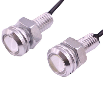 2 PCS 2x 2W Waterproof Eagle Eye Light White LED Light for Vehicles, Cable Length: 60cm(Silver) - Eagle Eye Lamps by PMC Jewellery | Online Shopping South Africa | PMC Jewellery | Buy Now Pay Later Mobicred