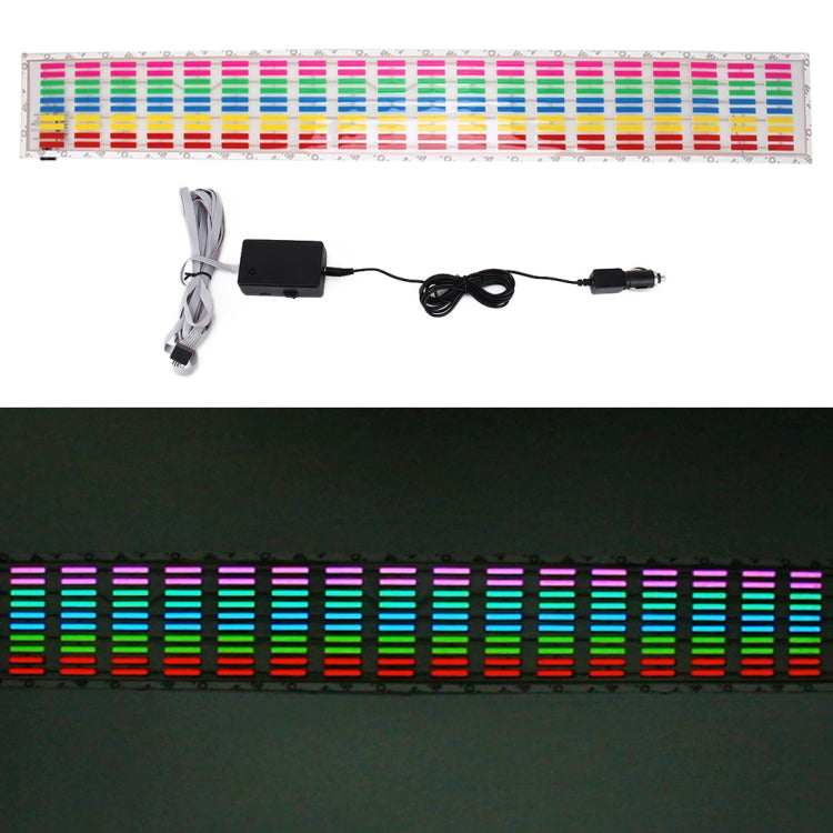 5 Colors Car Music Rhythm Lamp Car Sticker Equalizer with Car Charger, Size: 70cm x 16cm - Decorative Lights by PMC Jewellery | Online Shopping South Africa | PMC Jewellery