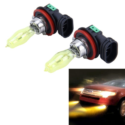 2 X H11 HOD Halogen Bulbs 12V 100W 2400 LM 3500K Yellow Light Headlights - Halogen Lights by PMC Jewellery | Online Shopping South Africa | PMC Jewellery